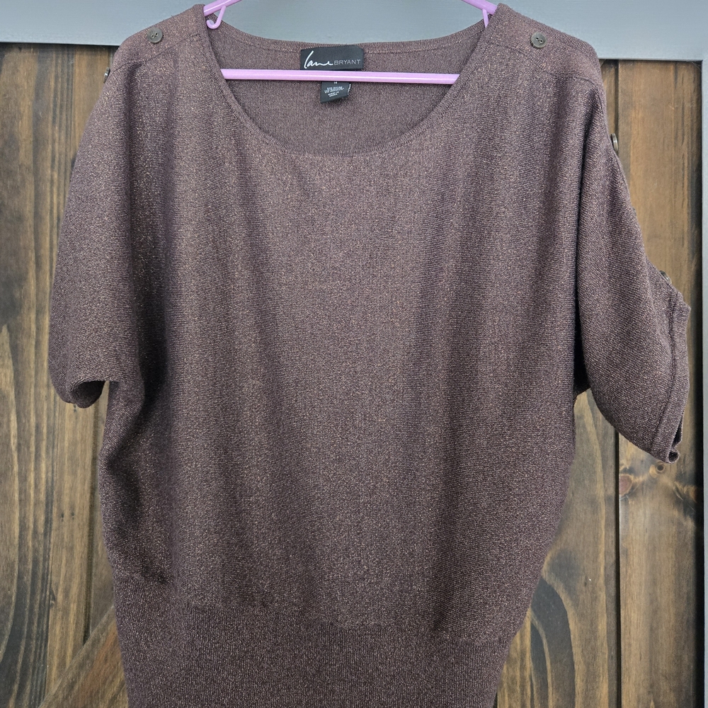 Lane Bryant Chocolate Brown Blouse